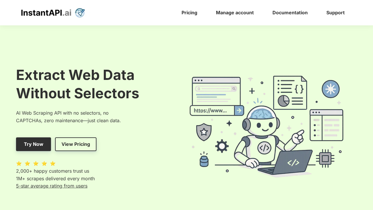 InstantAPI.ai screenshot