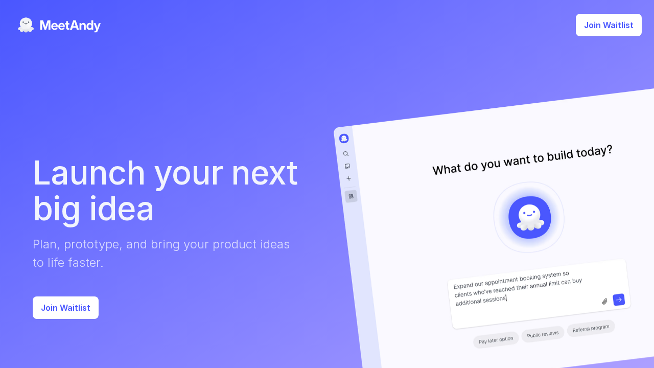 Meetandy.ai screenshot