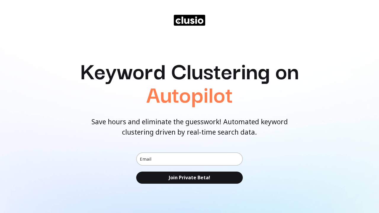 Clusio.ai screenshot