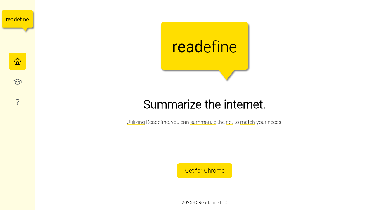 Readefine screenshot