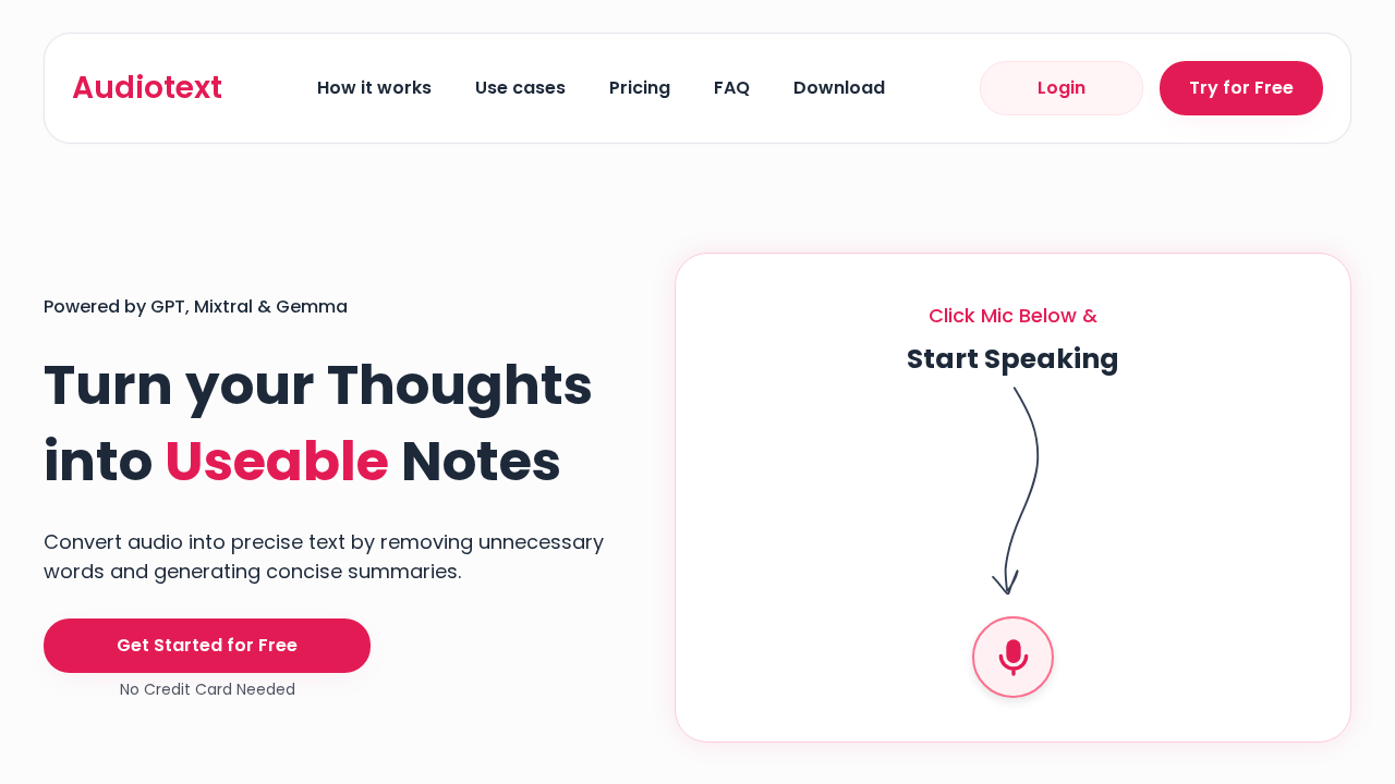 audiotext.ai screenshot