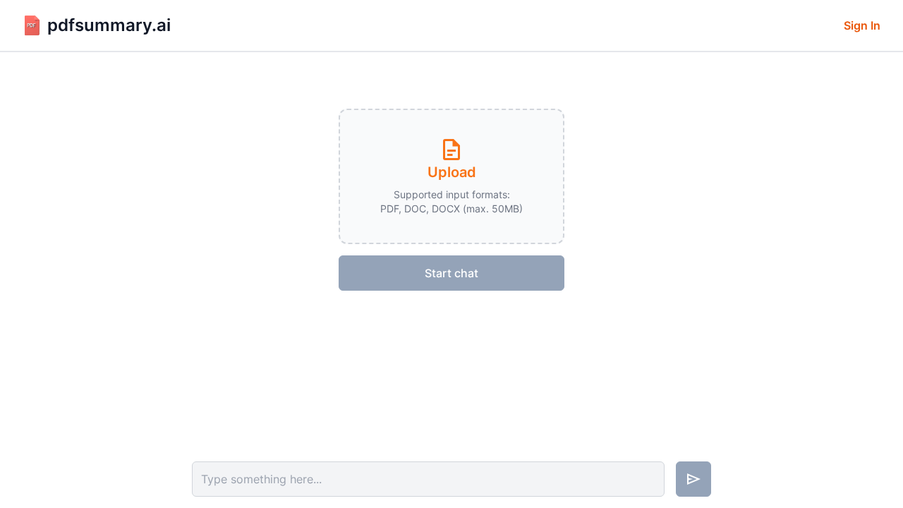 pdfsummary.ai screenshot
