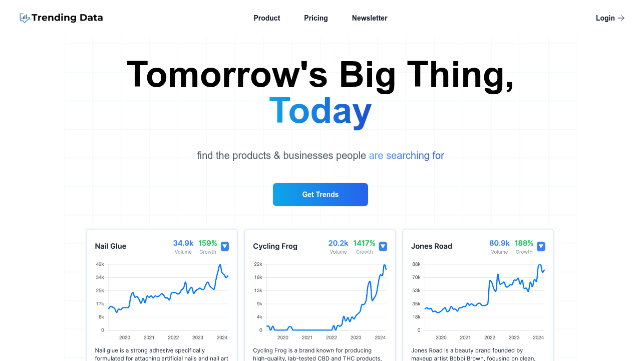 trendingdata.ai screenshot