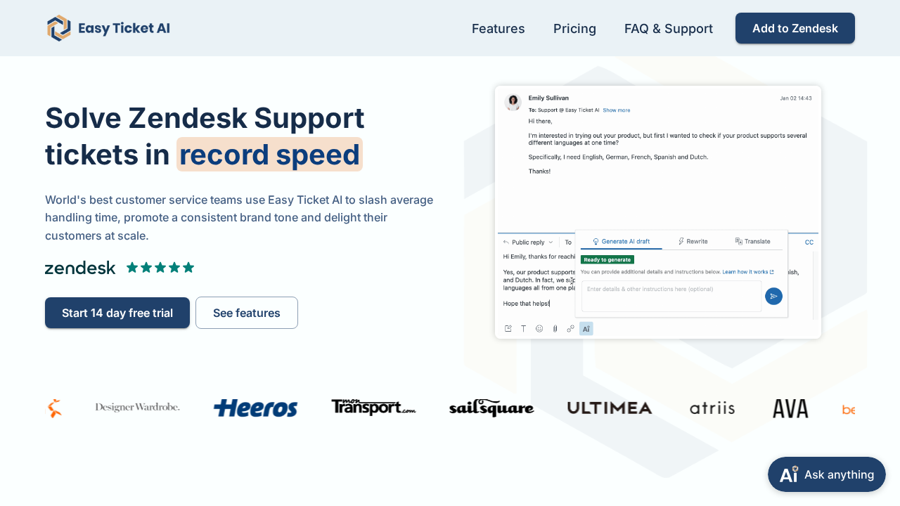 Easy Ticket AI screenshot