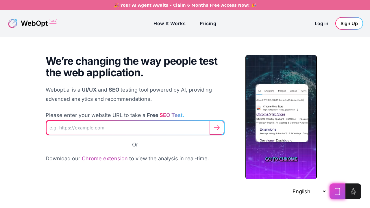 webopt.ai screenshot