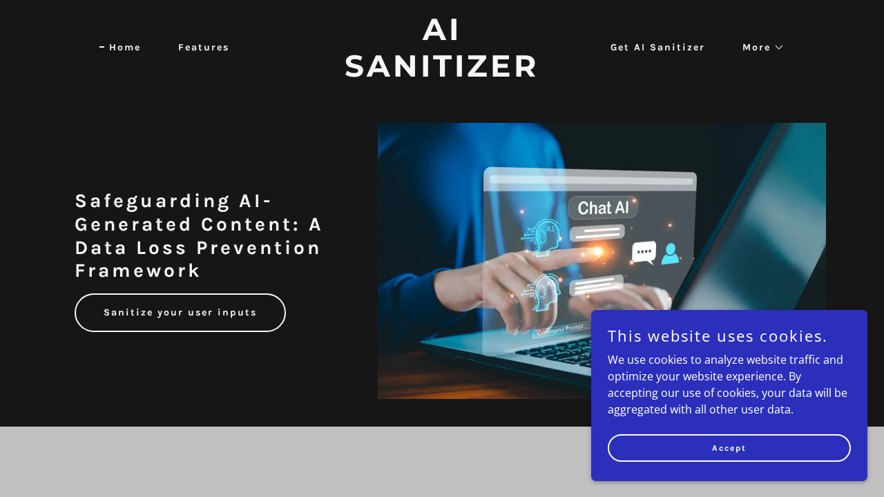 AI Sanitizer screenshot