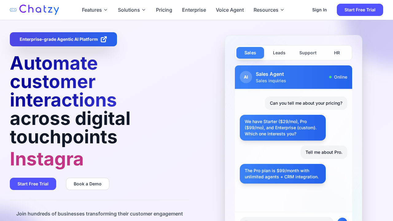 Chatzy.ai screenshot