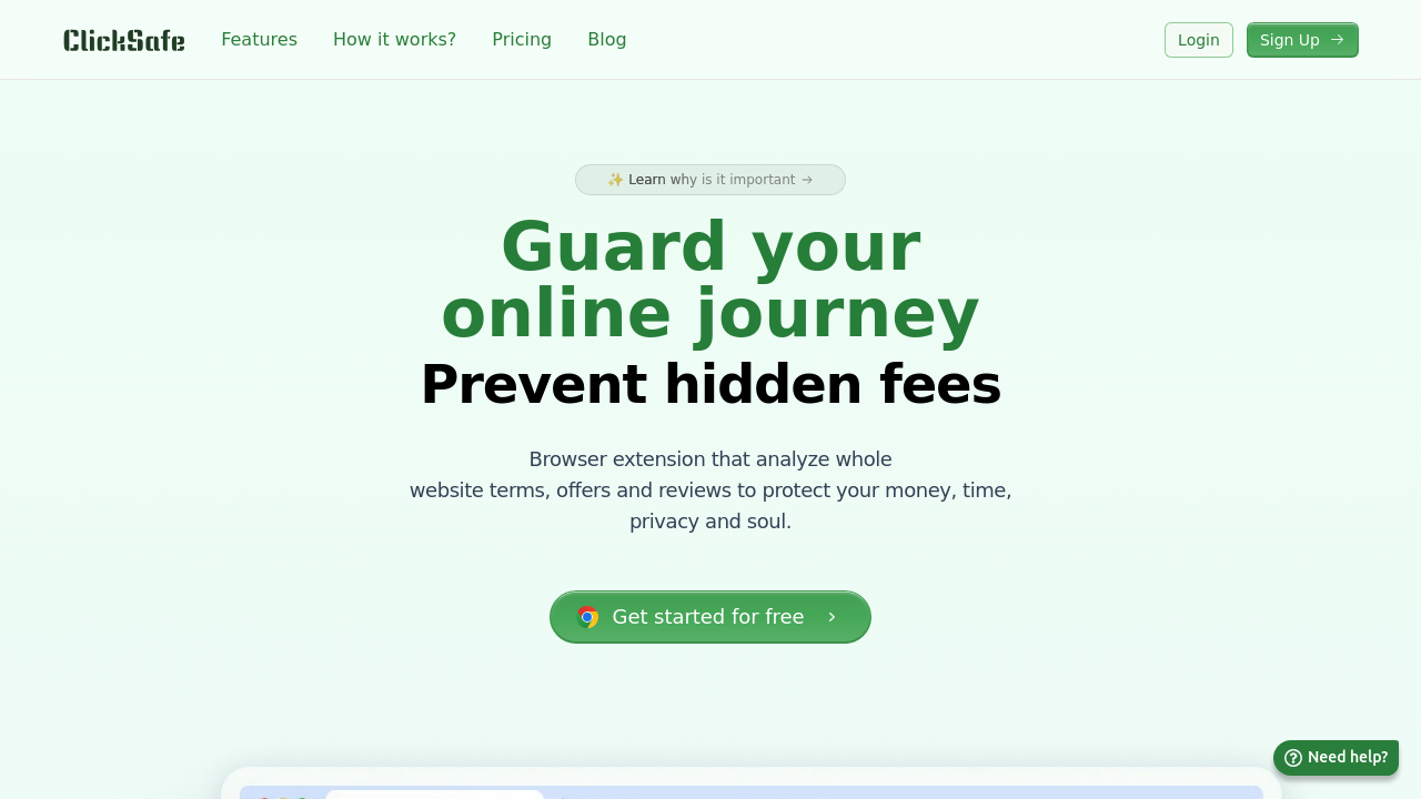 ClickSafe.ai screenshot