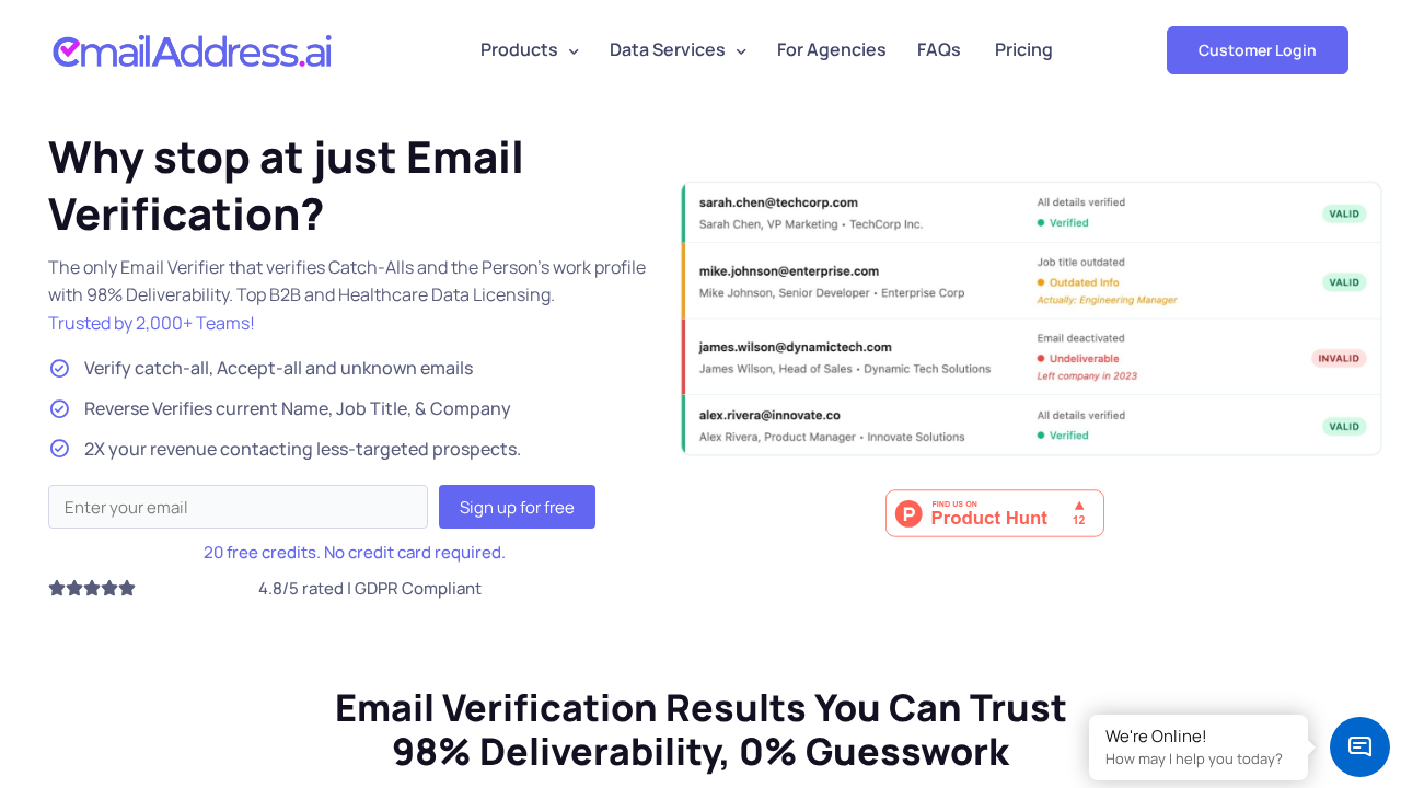emailaddress.ai screenshot