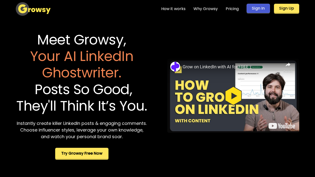 Growsy.ai screenshot