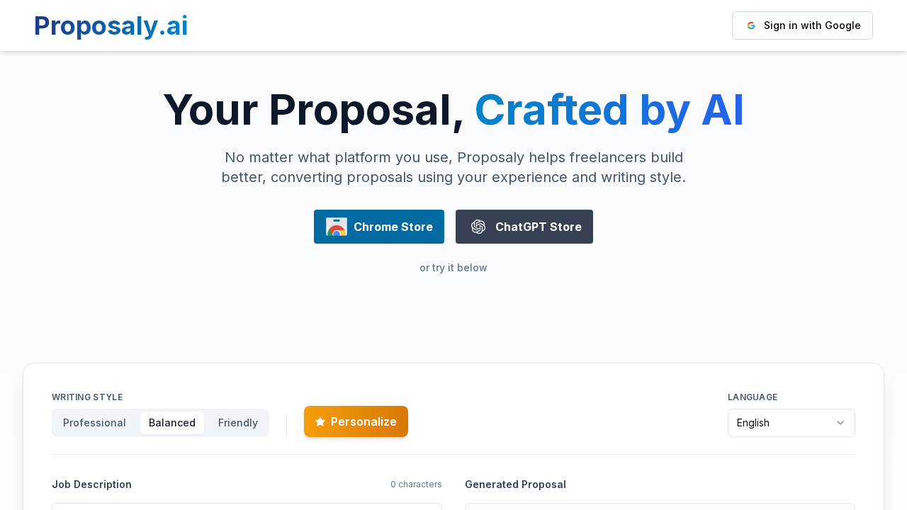 Proposaly.ai screenshot