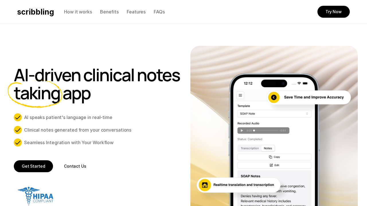 scribbling.ai screenshot