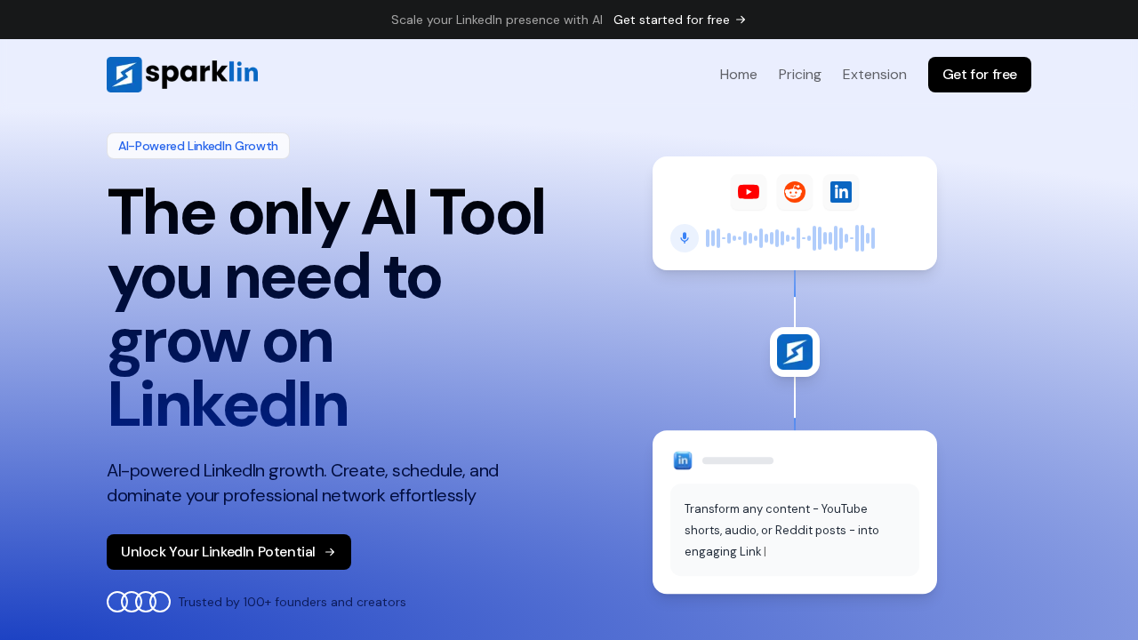 Sparklin.ai screenshot