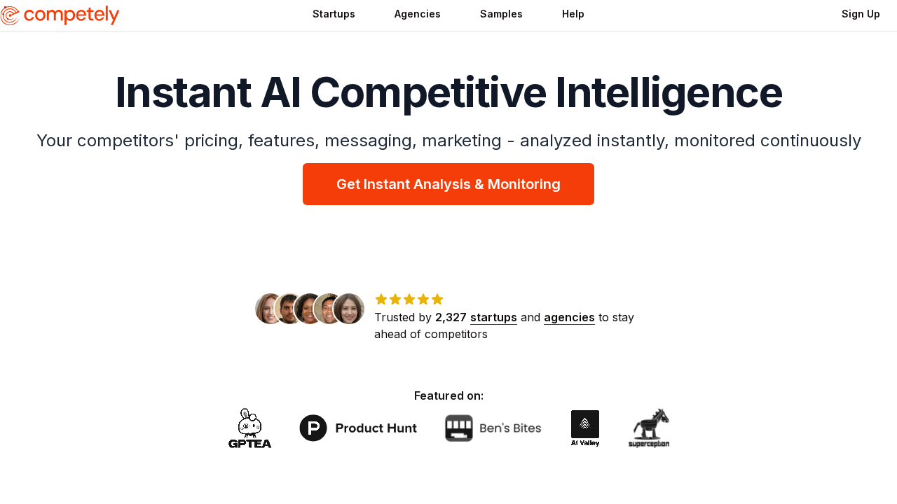Competely.ai screenshot