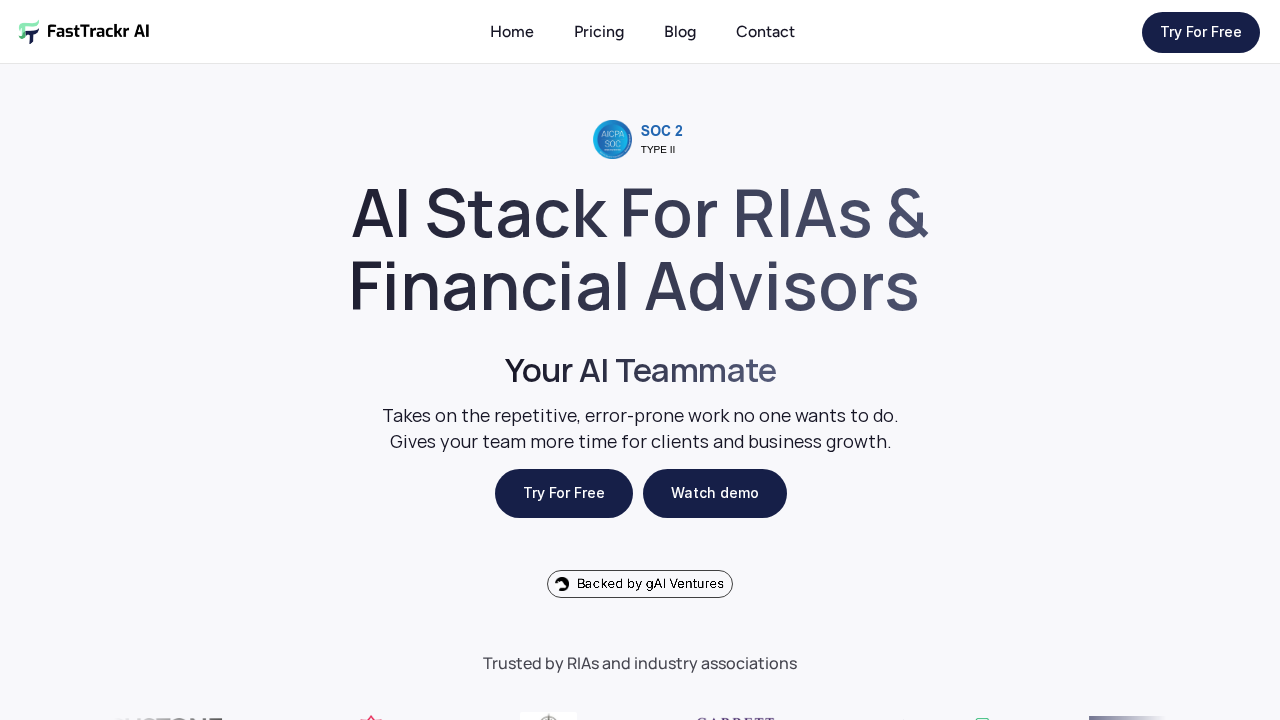 FastTrackr.ai screenshot