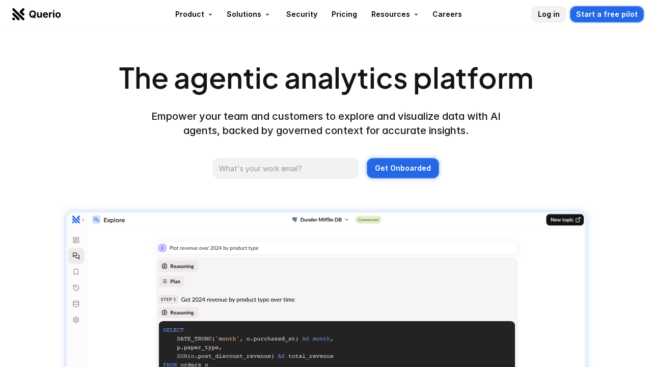 Querio.ai screenshot