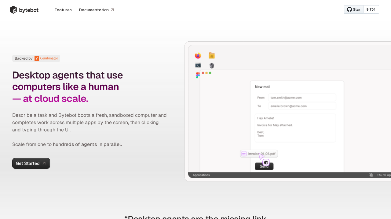 Bytebot.ai screenshot