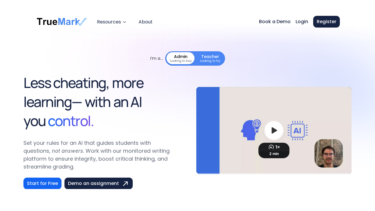 TrueMark.ai screenshot