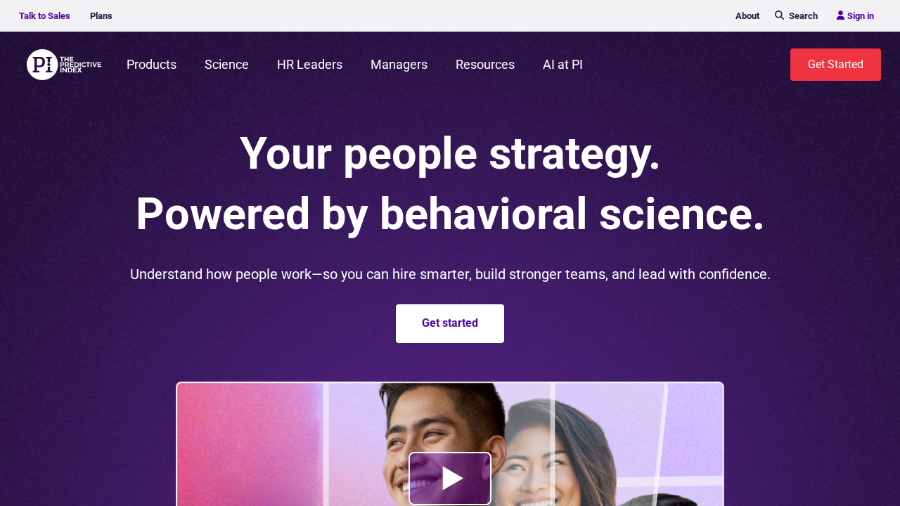 Predictive Index screenshot
