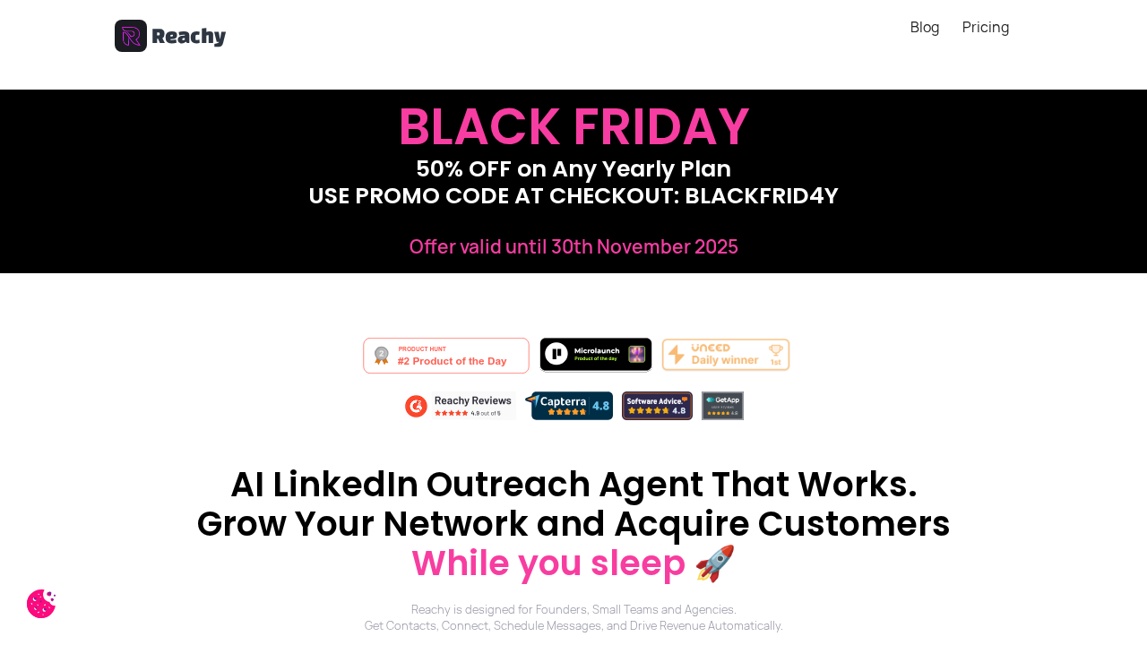 Reachy.ai screenshot