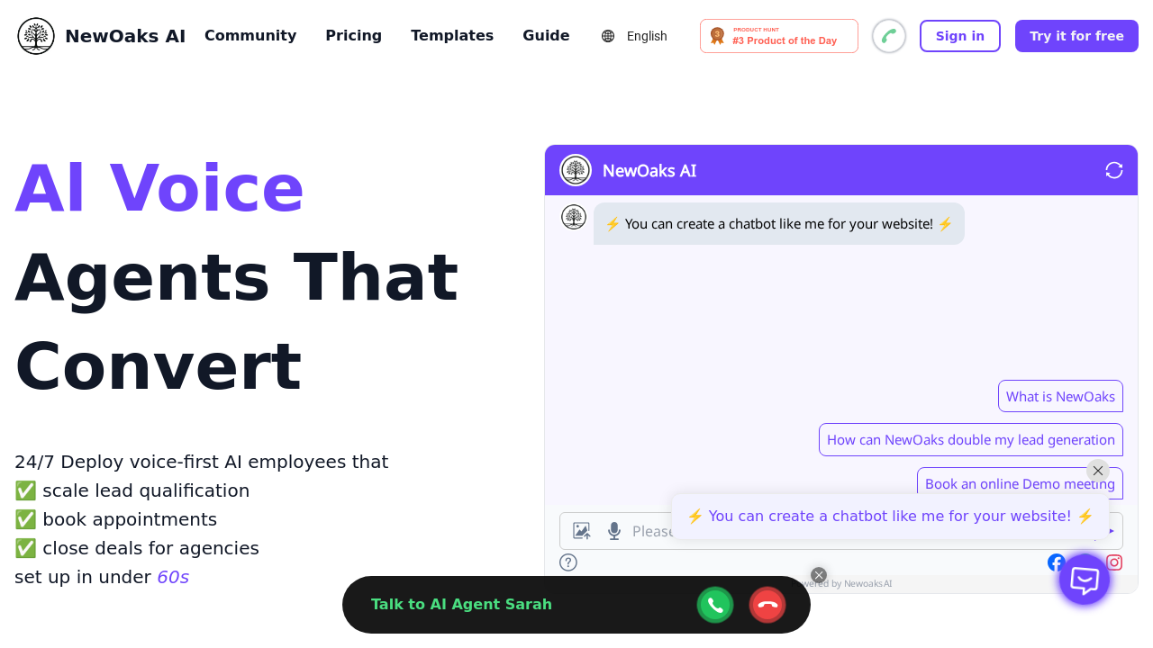 NewOaks AI screenshot