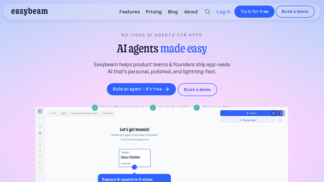 Easybeam.ai screenshot