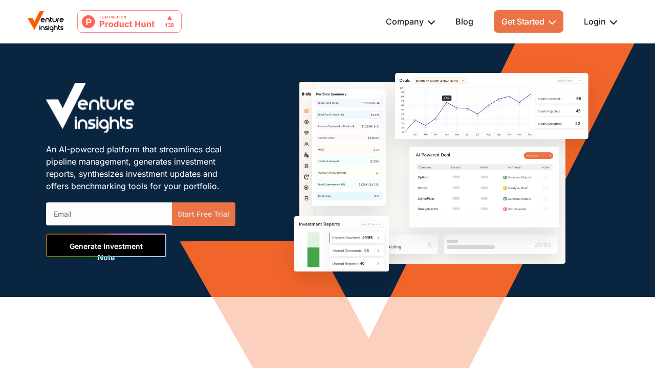 VentureInsights.ai screenshot