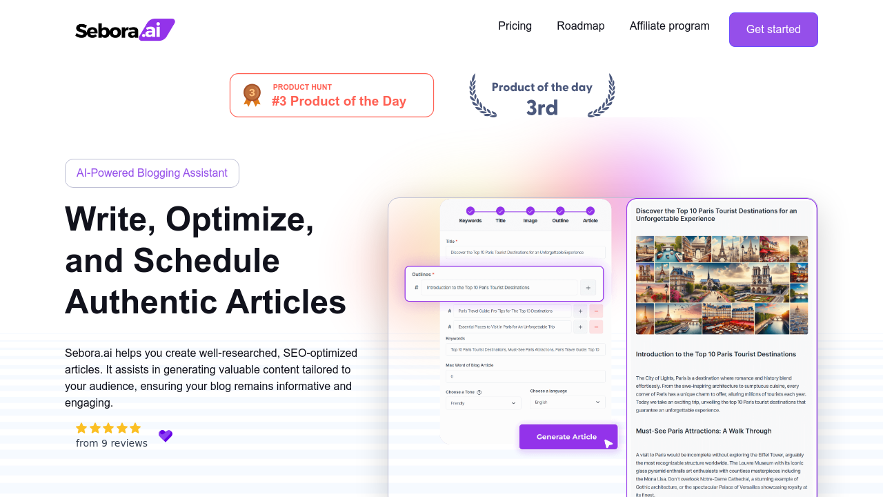 sebora.ai screenshot