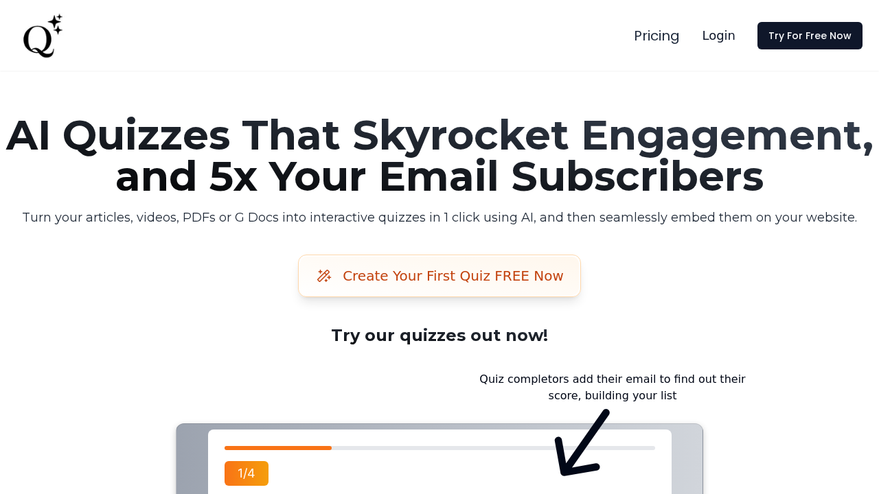 QuizWizard.ai screenshot