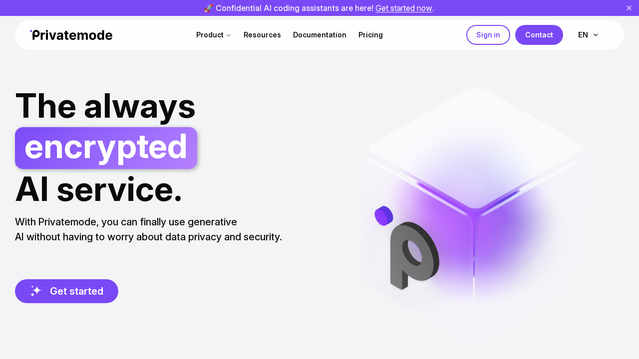 Privatemode.ai screenshot