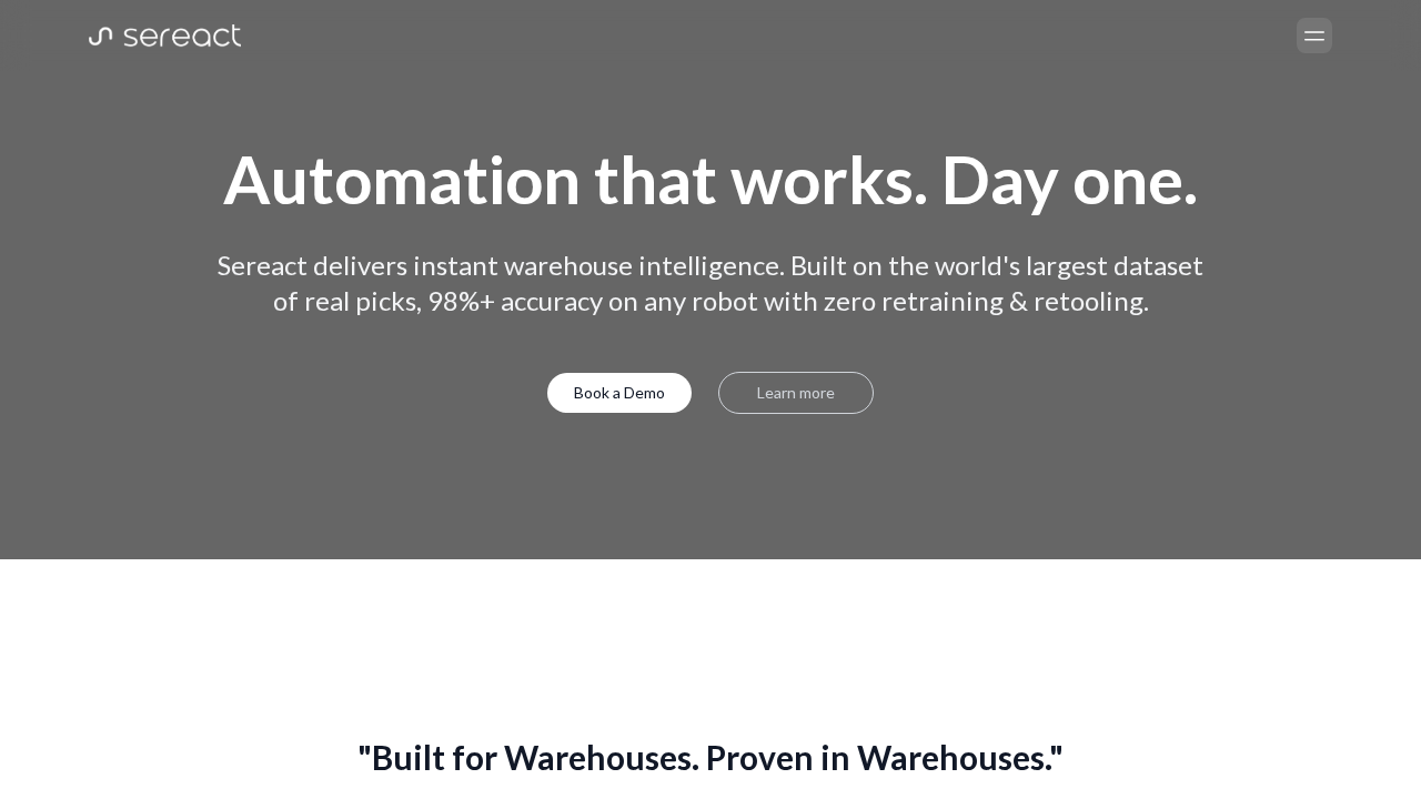 sereact.ai screenshot