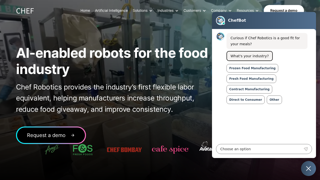Chef Robotics screenshot