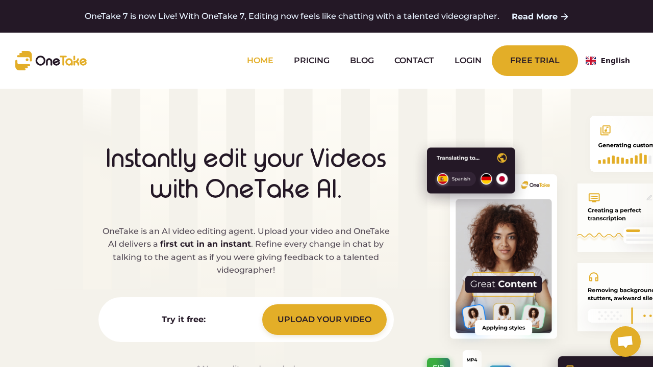 OneTake AI screenshot