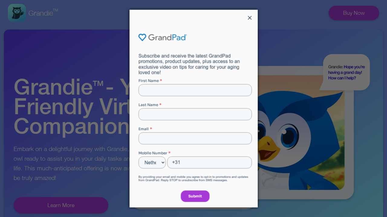 Grandie.ai screenshot