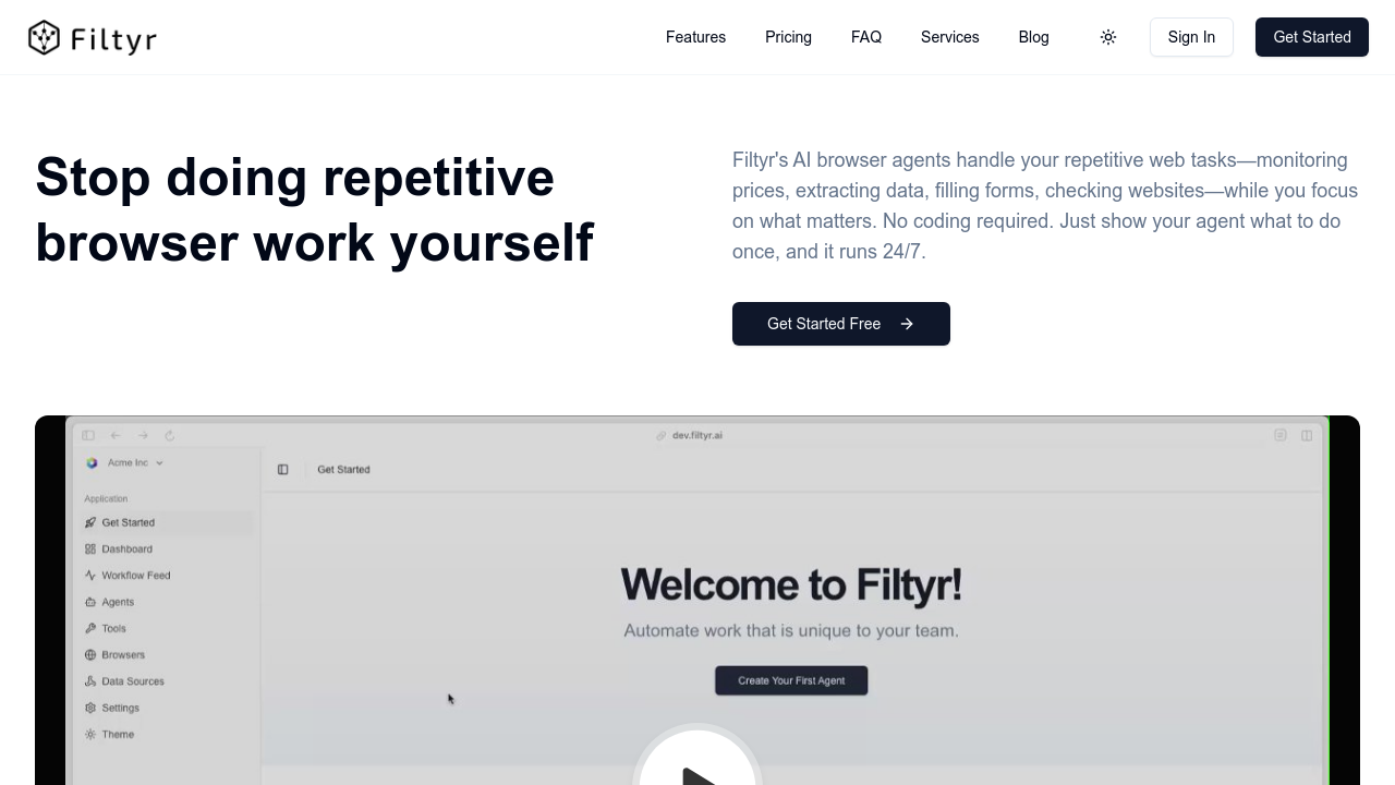 Filtyr.ai screenshot