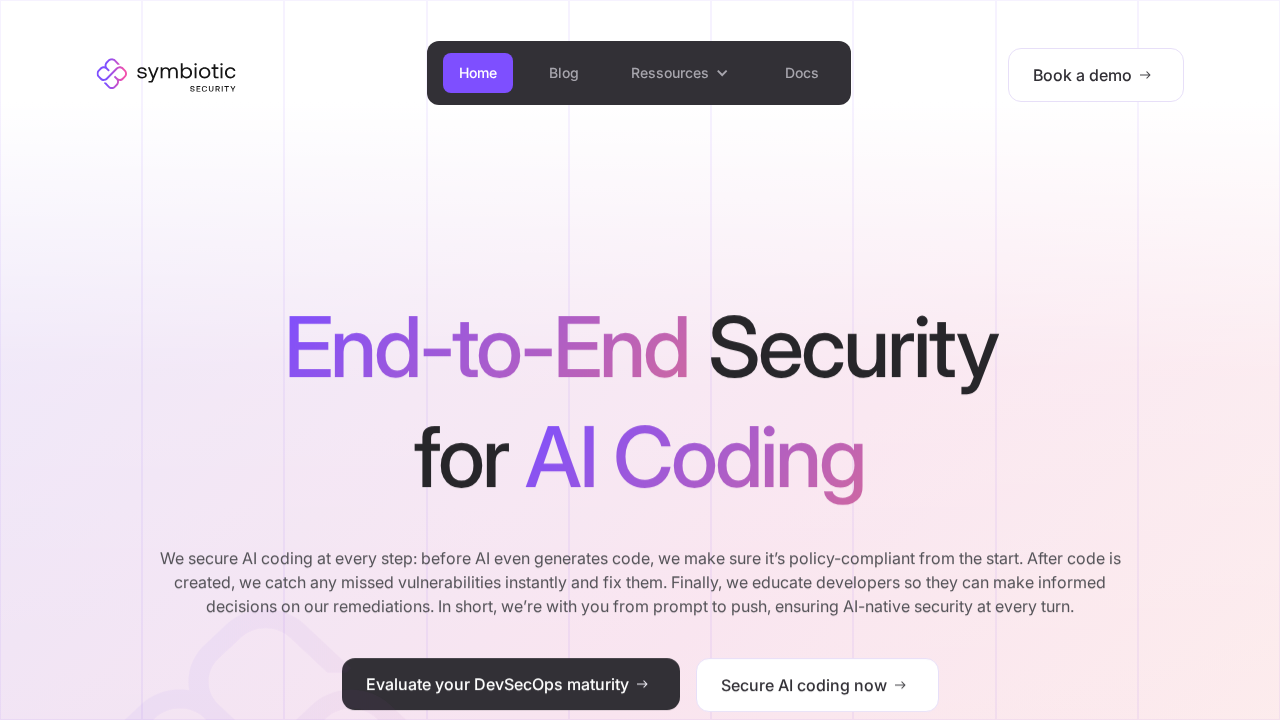 Symbioticsec.ai screenshot