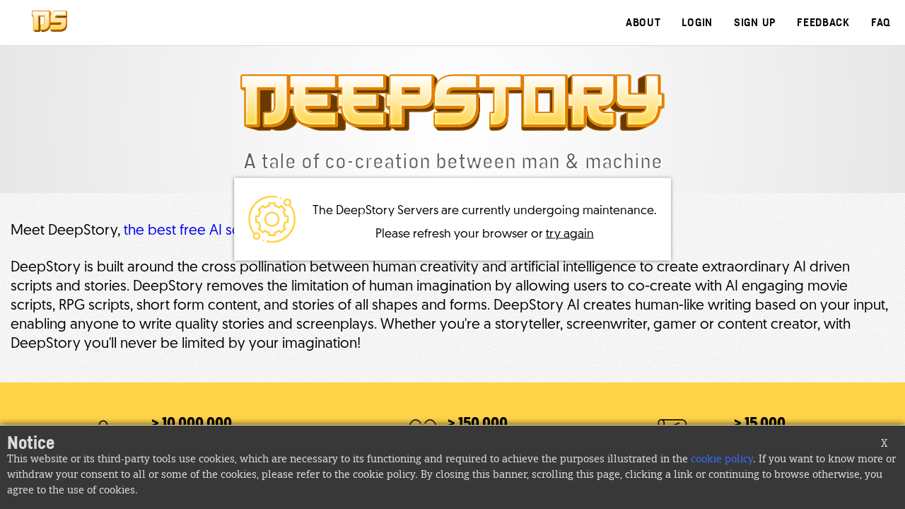 DeepStory.ai screenshot