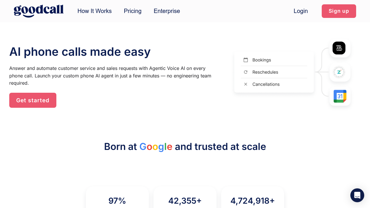 Goodcall.ai screenshot
