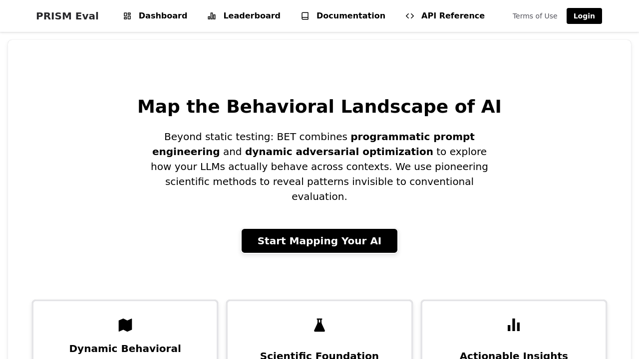 Prism-Eval.ai screenshot