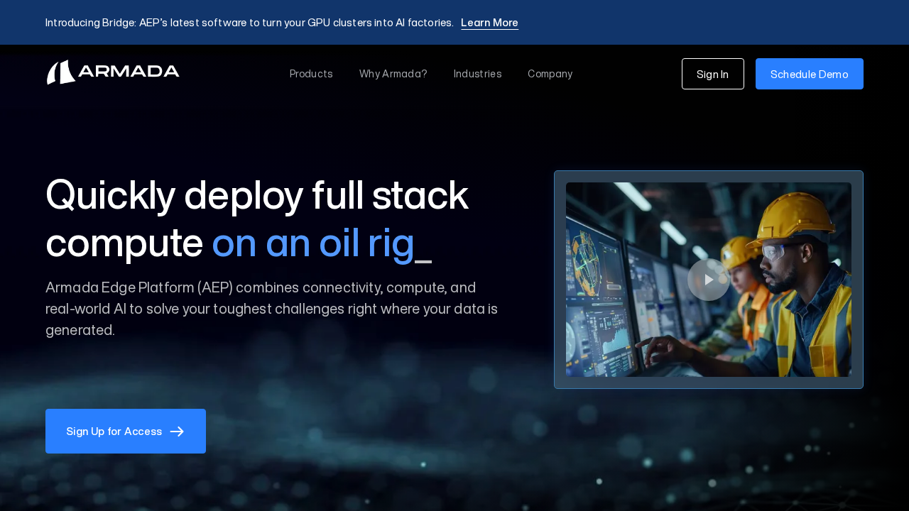 Armada.ai screenshot