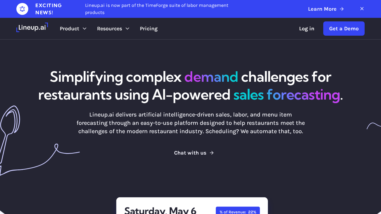 Lineup.ai screenshot
