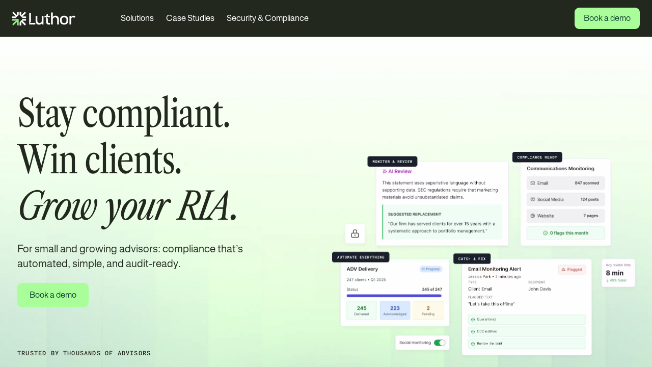 Luthor.ai screenshot