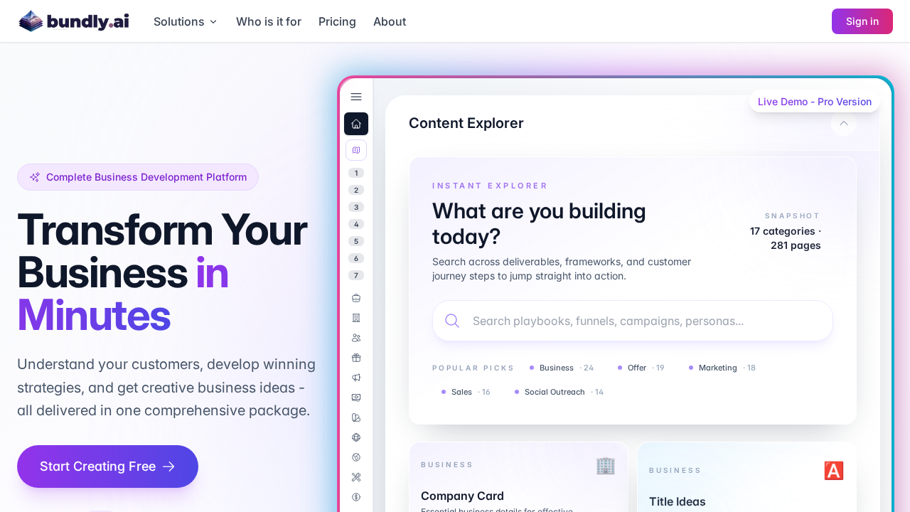 Bundly.ai screenshot