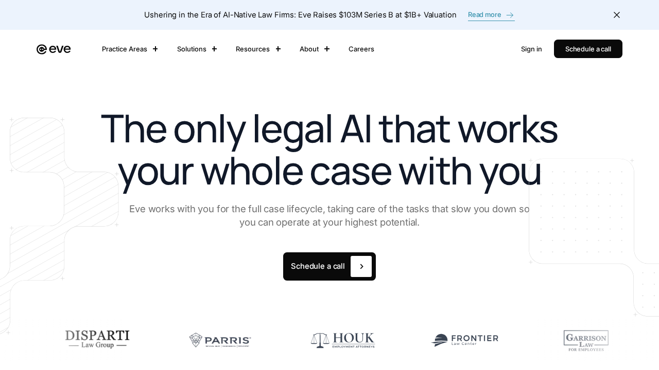 Eve AI Intake Specialist screenshot