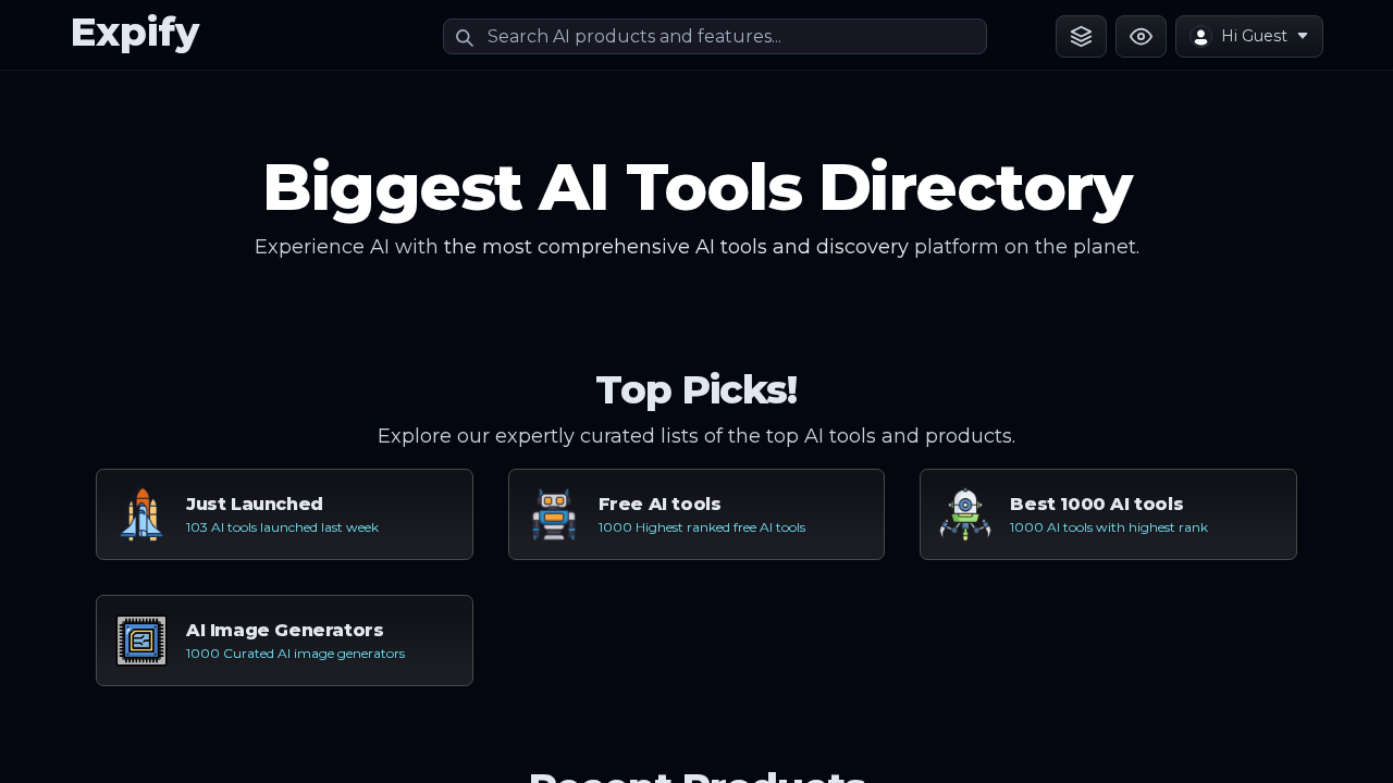 Expify.ai screenshot