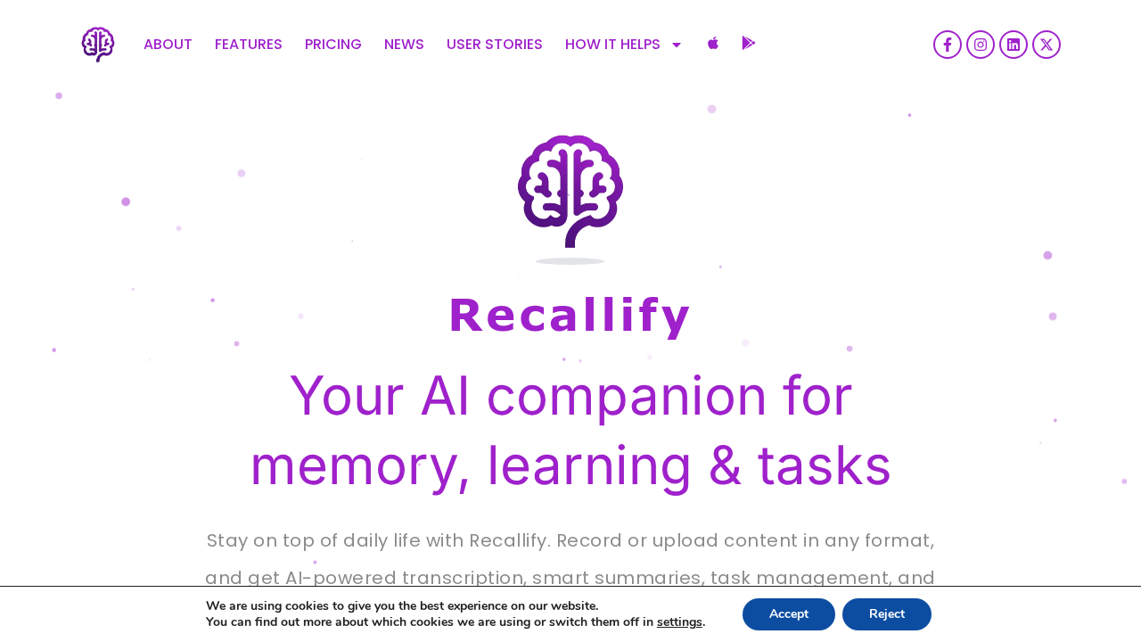 Recallify.ai screenshot