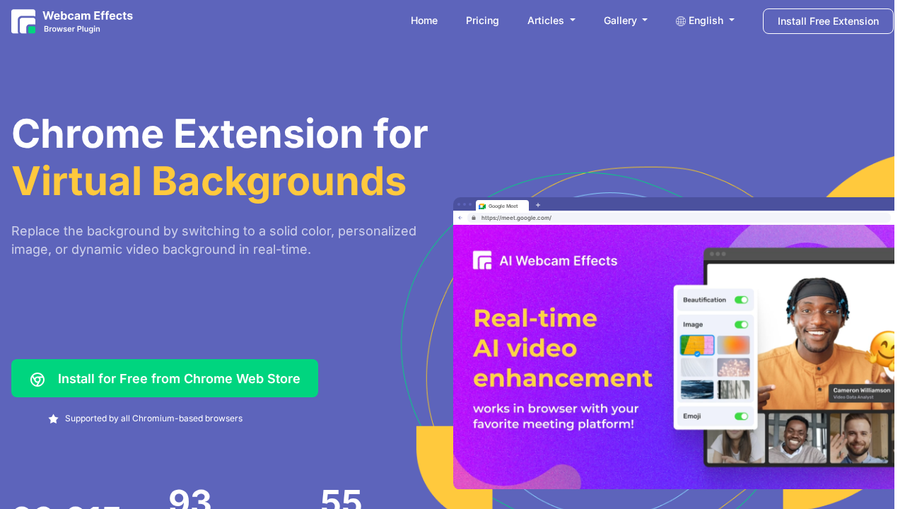 webcameffects.ai screenshot
