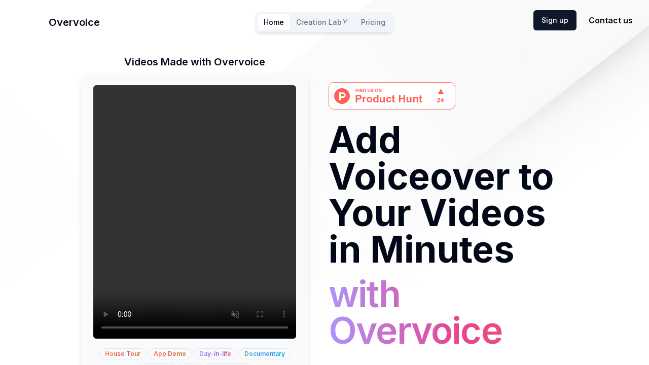 Overvoice.ai screenshot