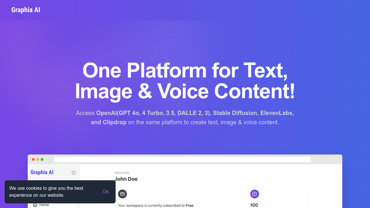 Graphia.ai screenshot