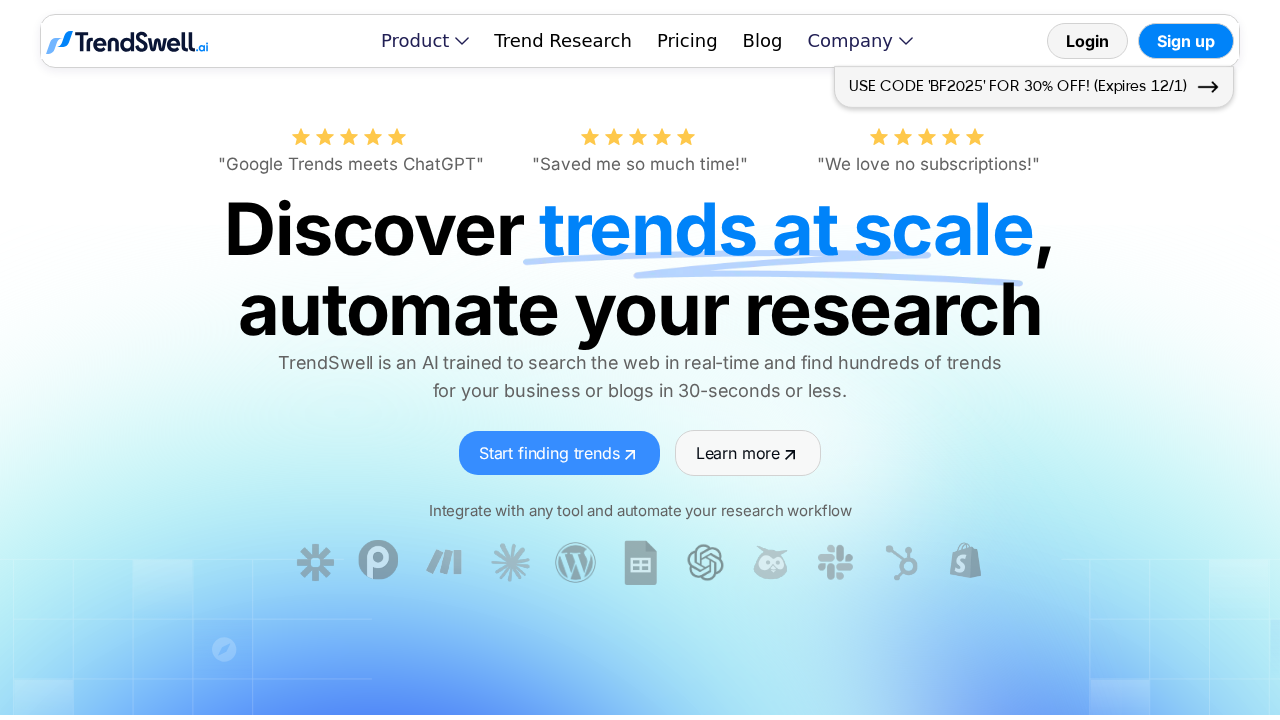 TrendSwell.ai screenshot